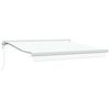 vidaXL Uttrekkbar markise Hvit 300 x 250 x 165 cm Stoff og Metall