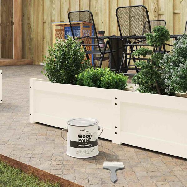 vidaXL Tremaling Hvit 16,5 x 16,5 x 16 cm Veggdart