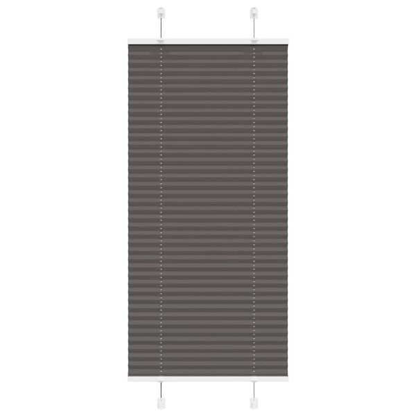vidaXL plisségardin sort 65x150 cm Stoff Bredde 64,4 cm Polyester