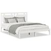 vidaXL Ekstra lang sengeramme uten madrass hvit 160x210 cm heltre