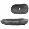 vidaXL Vaskeservant oval elvestein 60-70 cm
