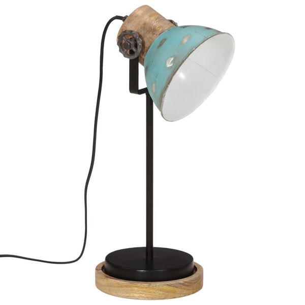 vidaXL Skrivebordslampe 25 W denimbl&aring; 17x17x50 cm E27