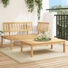 vidaXL Hagesofa paller 2 stk heltre akasie