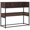 vidaXL Konsollbord brun eik 90x35x80 cm konstruert tre