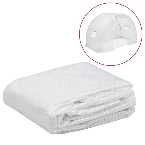 vidaXL Erstattningstrekk til drivhus (4,5 m²) 3x1,5x2 m gjennomsiktig