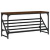 vidaXL Skohylle brun eik 90x30x45 cm konstruert tre
