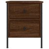 vidaXL Nattbord 2 stk brun eik 40x42x50 cm konstruert tre