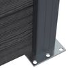 vidaXL Gjerdepanelsett grå 180x186 cm WPC