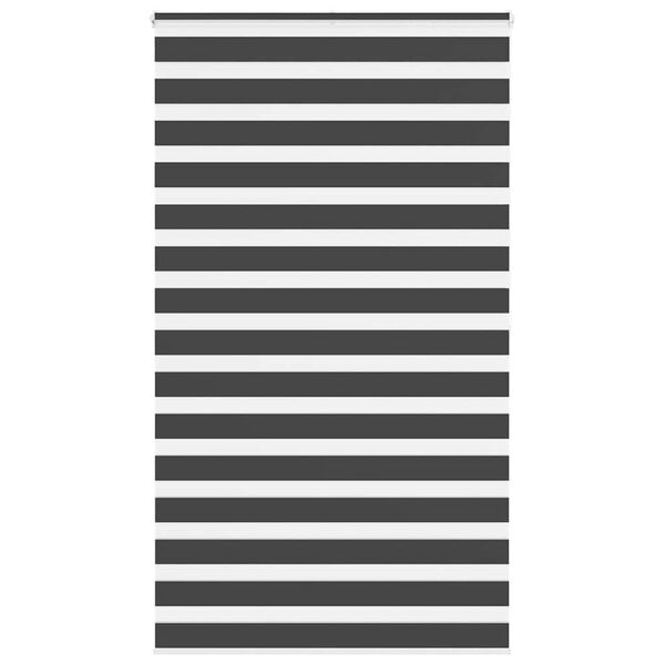 vidaXL Sebragardin svart 125x200 cm stoff bredde 120,9 cm polyester