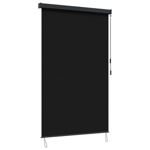 vidaXL Rullegardin Svart 180 x 250 cm Stoff og Aluminium