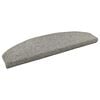 vidaXL Selvlimende trappematter 15 pcs Lysegr&aring; 80 x 24,5 x 3,5 cm