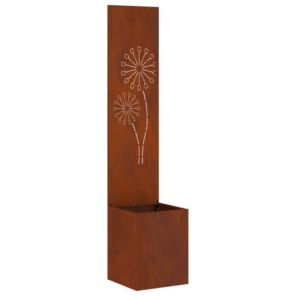 vidaXL Hageprivat skjerm Fretwork Rusten 32 x 32 x 150 cm Cortenst&aring;l