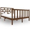 vidaXL Sengeramme honningbrun heltre furu 120x190 cm Small Double