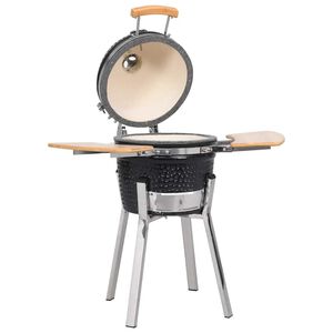 Kamado Kullgrill med r&oslash;yker keramisk 33 cm