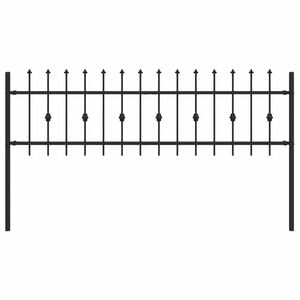 vidaXL Spikertrekk ASTEN 200 x 110 cm Pulverlakkert st&aring;l Svart