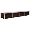 vidaXL H&oslash;ybed brun 320x80x45 cm galvanisert st&aring;l