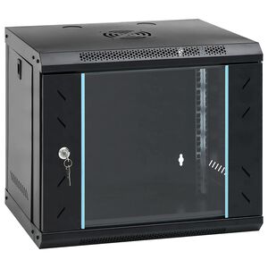 vidaXL 9U veggmontert nettverksskap 19" IP20 53x40x45 cm