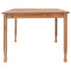 vidaXL Hagespisestue 9 deler heltre teak