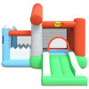 Happy Hop Oppblåsbart hoppeslott med sklie 272x257x220 cm PVC