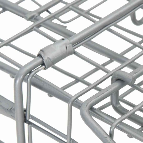 vidaXL Dyrfelle Antrasitt 61 x 20 x 21,5 cm St&aring;l