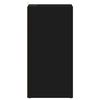 vidaXL Skoskap svart 2 stk 31,5x35x70 cm konstruert tre