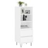 vidaXL Highboard hvit 40x36x110 cm konstruert tre