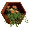 vidaXL Vegghengte plantekasser 2 stk rust 30x10x25 cm cortenst&aring;l
