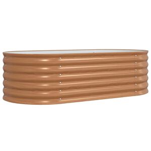 vidaXL Hevet bed Brun 160 x 80 x 44 cm St&aring;l