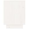 vidaXL Nattbord hvit 40x30x40 heltre furu