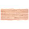 vidaXL Bordplate lysebrun 140x60x(2-4)cm behandlet heltre naturlig