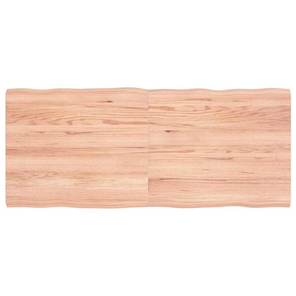 vidaXL Bordplate lysebrun 140x60x(2-4)cm behandlet heltre naturlig