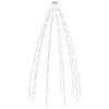 vidaXL Nettlys for jultre med 250 LED kaldhvit 250 cm