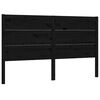 vidaXL Sengegavl svart 206x4x100 cm heltre furu