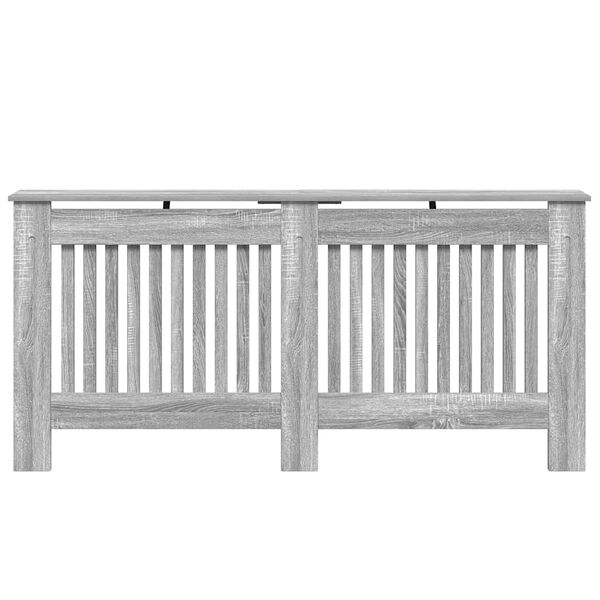 vidaXL Radiator Deksel Gr&aring; Sonoma 172 x 19 x 81,5 cm Konstruert tre