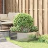vidaXL Plantekassed s&oslash;lv 120 x 120 x 35 cm Galvanisert St&aring;l