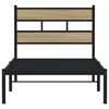 vidaXL Sengeramme i metall uten madrass sonoma eik 75x190 cm