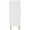 vidaXL Skjenk h&oslash;yglans hvit 70x34x90 cm konstruert tre