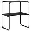 vidaXL Konsollbord Svart eik 60 x 42,5 x 70 cm Konstruert tre