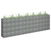 vidaXL Gabion h&oslash;ybed galvanisert st&aring;l 270x30x90 cm