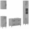 vidaXL 4-delt baderomsskapsett HAARLEM Gr&aring; Sonoma Konstruert tre