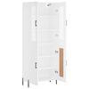 vidaXL Highboard hvit 69,5x34x180 cm konstruert tre