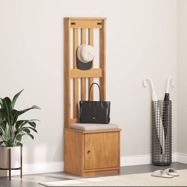 vidaXL Halltre SANDNES 45x40x159,5 cm heltre furu