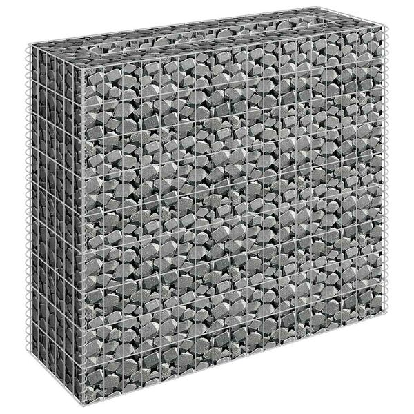 vidaXL Gabion høybed galvanisert stål 90x30x90 cm