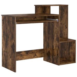 vidaXL Skrivebord R&oslash;kt eik 106 x 41 x 88.5 cm Konstruert tre
