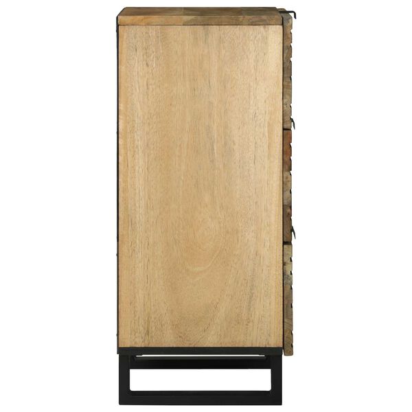 vidaXL Sidebord med skuff Brun 40 x 33 x 75 cm heltre mango