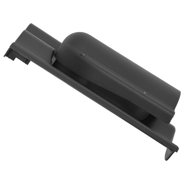 vidaXL Takventilator flatvifte svart