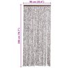 vidaXL Insektgardin brun og beige 90x200 cm chenille