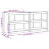 vidaXL Utekjøkkenskap 2 stk heltre furu