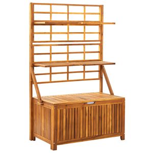 vidaXL Oppbevaringsboks med espalier 99x55x160 cm heltre akasie