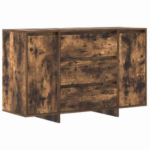 vidaXL Serviesskap R&oslash;kt eik 120 x 41 x 75 cm Konstruert tre